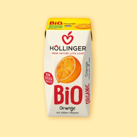 Höllinger Bio Orange Schulsaft in der 200ml Packung