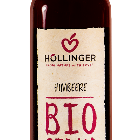 Höllinger Bio Himbeersirup Flasche